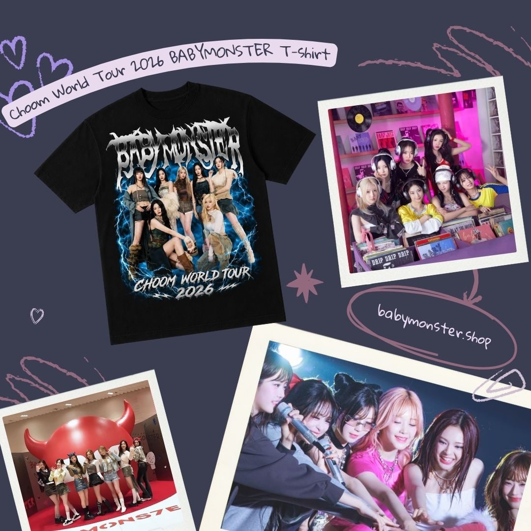 Choom World Tour 2026  PTTT0807 BABYMONSTER T-shirt 